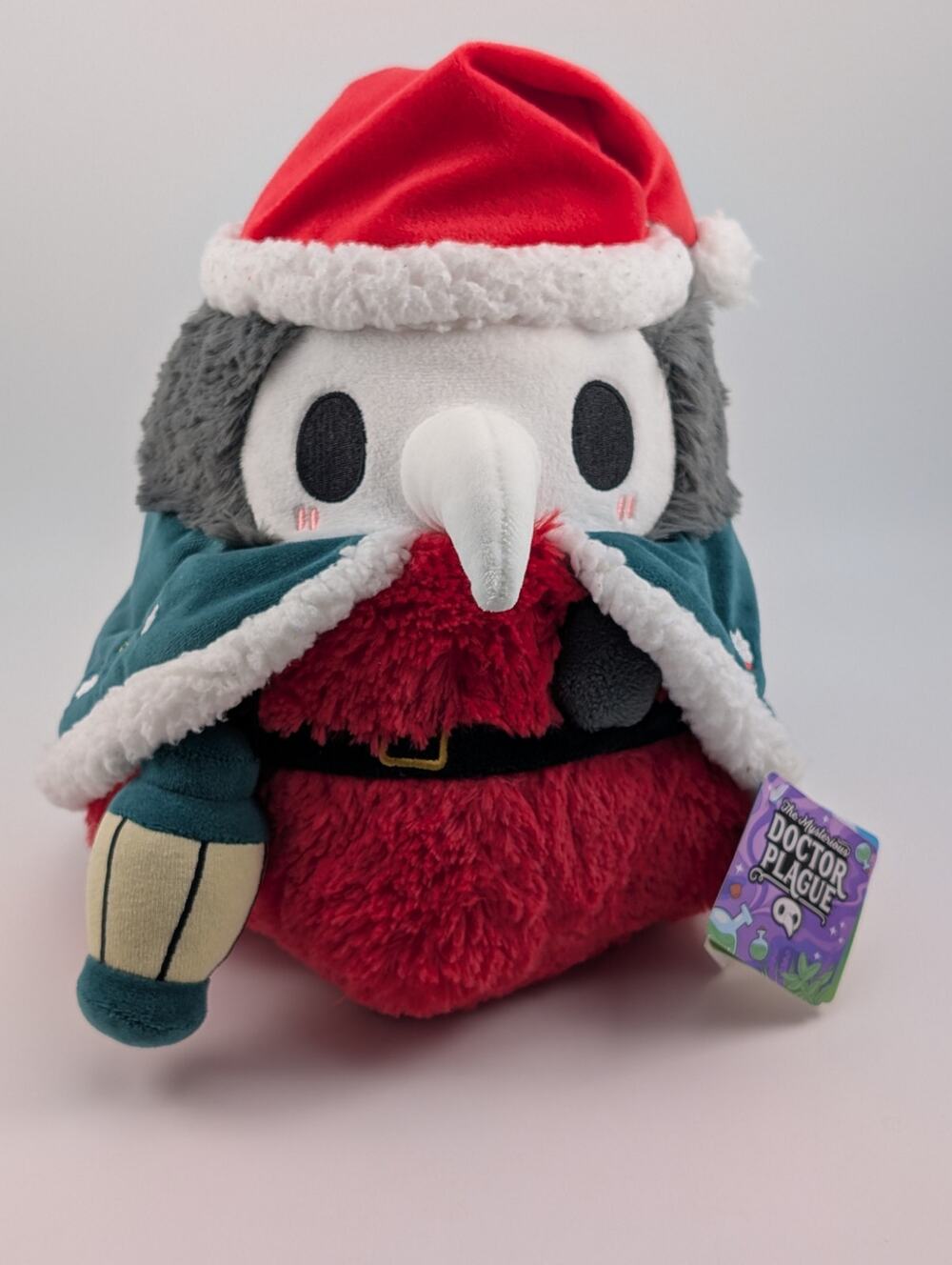 NWT Squishable Mini Festive Plague Doctor 10'' Plush Christmas Santa Hat